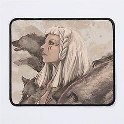 Aurora Running with Wolves Mouse Pad