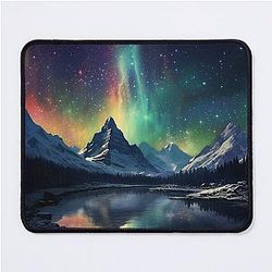 Aurora Mountains Mouse Pad