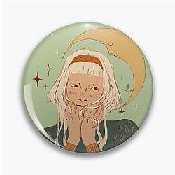 Aurora and the Moon Pin