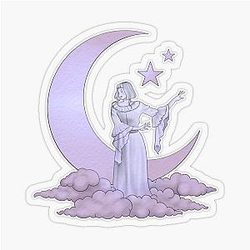 Aurora Aksnes Moon Purple Sticker