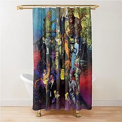 Monsters of Aurora Shower Curtain