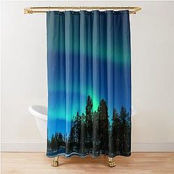 Aurora Borealis Northern Lights Shower Curtain
