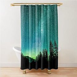Aurora Borealis Northern Lights Shower Curtain