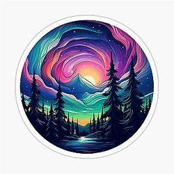 Aurora Northern Lights Sticker