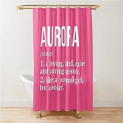 Aurora Name Definition for Women Shower Curtain