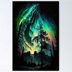 Northern Lights Aurora Poster