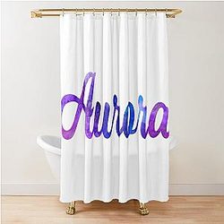 Aurora Gal Name Pretty Multi Color Design Shower Curtain