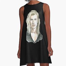 Cool Austin Butler Actor A-Line Dress