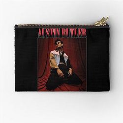 Austin Butler Red Zipper Pouch