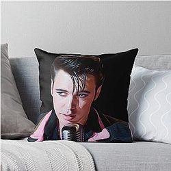 Austin Butler Elvis Movie Throw Pillow