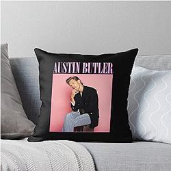 Austin Butler Pinky Boy Throw Pillow