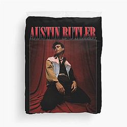 Austin Butler Red Duvet Cover