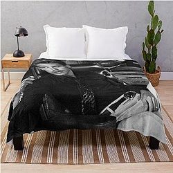 Austin Butler Black Throw Blanket