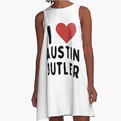 I Heart Austin Butler A-Line Dress