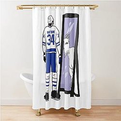 Auston Matthews GOAT Shower Curtain