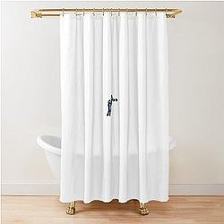 Auston Matthews Goal Celebration Shower Curtain