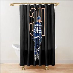 Auston Matthews Toronto 34 Number Shower Curtain
