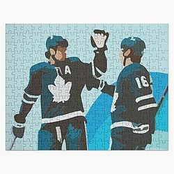 Auston Matthews and Mitch Marner paint Jigsaw Puzzle