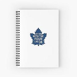 Hit Him with the Four like Auston Matthews Notebook