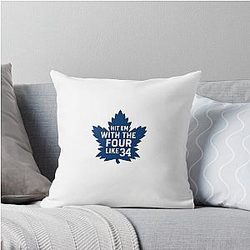 Hit Them With the Four like Auston Matthews Throw Pillow