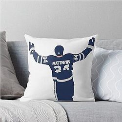 Auston Matthews Toronto Maple Leafs Throw Pillow