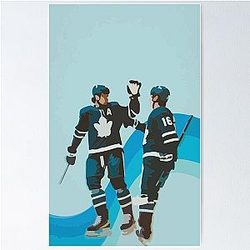 Auston Matthews and Mitch Marner Painting Poster