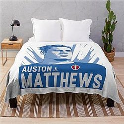 Auston Matthews Legend Throw Blanket