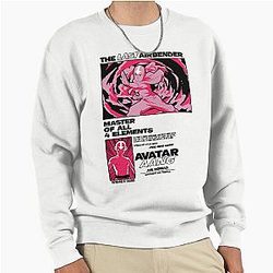 Avatar The Last Airbender Aang Master of All Elements Comic Pullover Sweatshirt