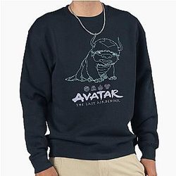 Avatar The Last Airbender Appa Line Art Sweatshirt