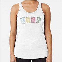 Avatar: The Last Airbender Natural Elements Sketch Racerback Tank Top
