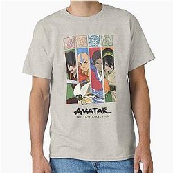 Avatar: The Last Airbender Group Character Panels T-Shirt