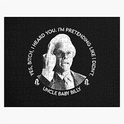 Baby Billy Quote Meme Retro Character Portrait Jigsaw Puzzle