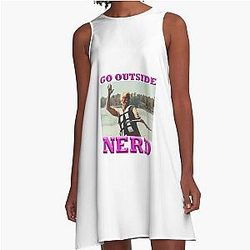 Go Outside Nerd Baby Billy A-Line Dress