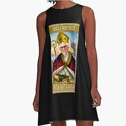 Uncle Baby Patron Saint of Misbehavin A-Line Dress