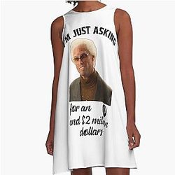 Baby Billy Funny Quote I'm just asking for an 8-ball  a million dollars A-Line Dress