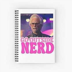 Go Outside Nerd Billy Freeman Spiral Notebook