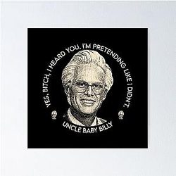 Baby Billy Sarcastic Vintage Portrait Poster