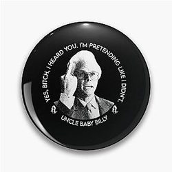 Baby Billy Retro Character Portrait Pin