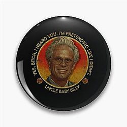Baby Billy Smile Retro Pin