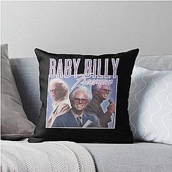Baby Billy Freeman Throw Pillow has been cleaned