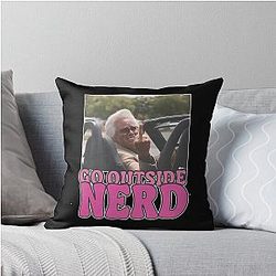 Baby Billy go outside nerd meme throw pillow