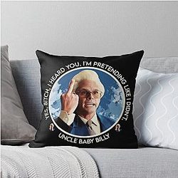 Baby Billy Funny Preacher Attitude Throw Pillow