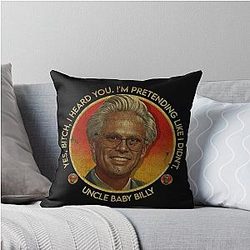 Baby Billy Retro Throw Pillow