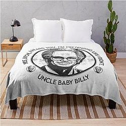 VINTAGE RETRO BLACK THROW BLANKET