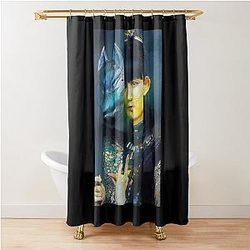 Babymetal Su-metal with a Fox God Mask Digital Fan Art Painting Shower Curtain