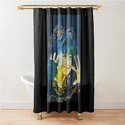 Yui Metal Fox Goddess Babymetal Painting Digital Fan Art Shower Curtain