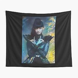 Babymetal Iconic Pose Digital Fan Art Tapestry