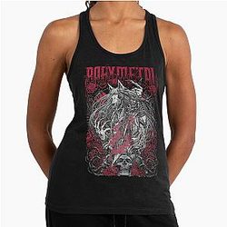 Baby Metal Rose Wolf Racerback Tank Top