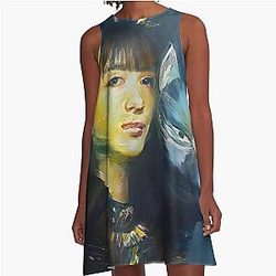 Babymetal AI Painting Digital Fan Art A-Line Dress