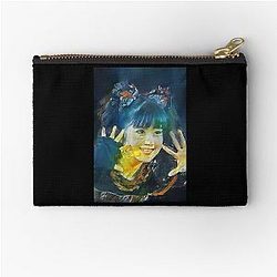 Yui Metal Smiley Fox Goddess Babymetal Painting Digital Fan Art Zipper Pouch